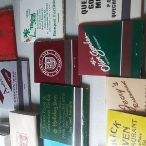 Vintage collectible matchbooks from Ma,VT, Maine, ft.laudable Flo.